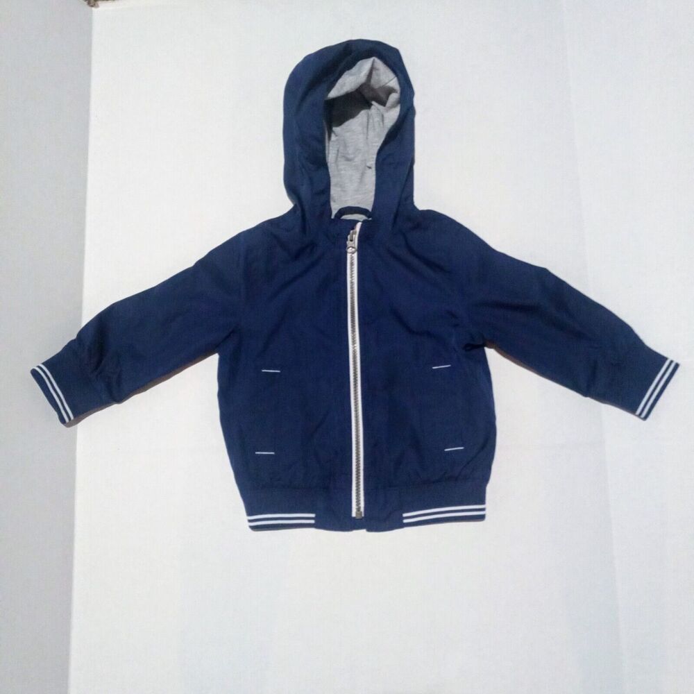 Baby Gap Factory Varsity Hooded Windbreaker Jacket-Size 2 Years/2T-Lined-Pockets